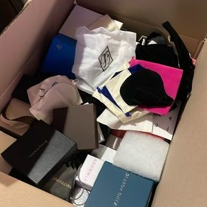 Empty jewelry gift boxes